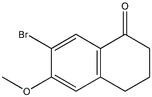 7-BroMo-6-Methoxy-3,4-dihydro-2H-naphthalen-1-one 结构式