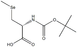 BOC-D-3-(METHYLSELENO)-L-ALANINE 结构式