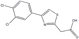 [4-(3,4-Dichloro-phenyl)-thiazol-2-yl]-acetic acid 结构式