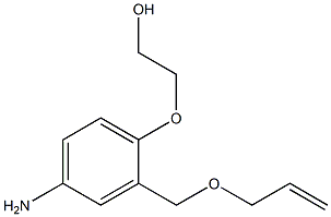 2-(2-(allyloxyMethyl)-4-aMinophenoxy)ethanol 结构式