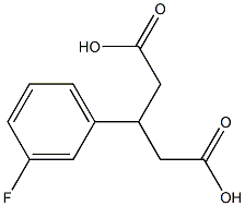 3-(3-Fluoro-phenyl)-pentanedioic acid 结构式