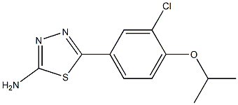 5-(3-chloro-4-isopropoxyphenyl)-1,3,4-thiadiazol-2-aMine 结构式