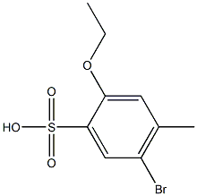 5-BroMo-2-ethoxy-4-Methyl-benzenesulfonic acid 结构式