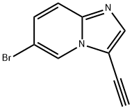 6-BroMo-3-ethynyl-iMidazo[1,2-a]pyridine 结构式