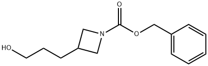 benzyl 3-(3-hydroxypropyl)azetidine-1-carboxylate 结构式