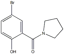 (5-broMo-2-hydroxyphenyl)(pyrrolidin-1-yl)Methanone 结构式