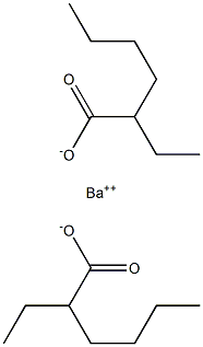 2-乙基己酸钡, 99.8% (METALS BASIS), 通常75% W/W 的2-乙基己酸溶液 结构式