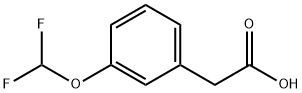 3-二氟甲氧基苯乙酸 结构式