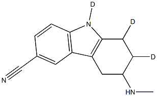 2,3,4,9-Tetrahydro-3-(MethylaMino)-1H-carbazole-6-carbonitrile-d3 结构式