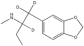 N-Methyl-1-(1,3-benzodioxol-5-yl)-2-butanaMine-d3 结构式