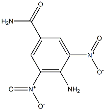 3,5-二硝基-4-氨基苯甲酰胺 结构式