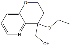 (4-乙氧基-3,4-二氢-2H-吡喃并[3,2-B]吡啶-4-基)甲醇 结构式