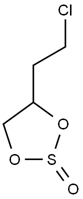 4-(2-氯乙基)-1,3,2-二氧杂环戊烷-2-氧化物 结构式