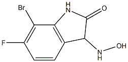 7-broMo-6-fluoro-3-(hydroxyaMino)indolin-2-one 结构式