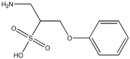 1-aMino-3-phenoxypropane-2-sulfonic acid 结构式