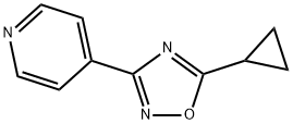 4-(5-环丙基-1,2,4-噁二唑-3-基)吡啶 结构式