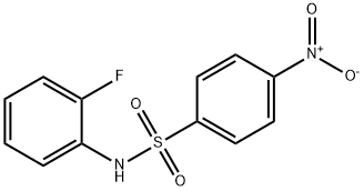 N-(2-氟苯)-4-硝基苯磺酰胺 结构式