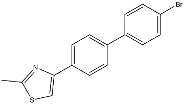 4-(4'-溴-4-双苯基)-2-甲基噻唑 结构式