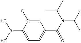 4-DiisopropylcarbaMoyl-2-fluorobenzeneboronic acid, 97% 结构式