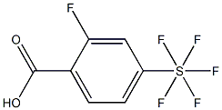 2-氟-4-(五氟硫代)苯甲酸,97% 结构式
