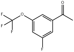 3'-氟-5'-(三氟甲氧基)苯乙酮 结构式