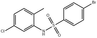 4-溴-N-(5-氯-2-甲基苯)苯磺酰胺 结构式