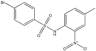 4-BroMo-N-(4-Methyl-2-nitrophenyl)benzenesulfonaMide, 97% 结构式