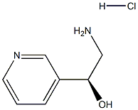 (S)-2-氨基-1-(吡啶-3-基)乙醇盐酸盐 结构式