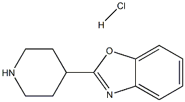 2-(4-哌啶基)苯并噁唑盐酸盐 结构式