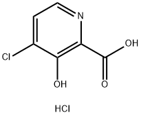 4-Chloro-3-hydroxy-pyridine-2-carboxylic acid hydrochloride 结构式