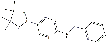 Pyridin-4-ylMethyl-[5-(4,4,5,5-tetraMethyl-[1,3,2]dioxaborolan-2-yl)-pyriMidin-2-yl]-aMine 结构式