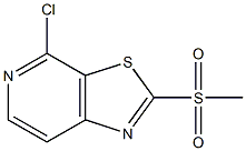 4-chloro-2-(Methylsulfonyl)thiazolo[5,4-c]pyridine 结构式