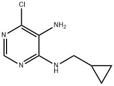 6-氯-N4-(环丙基甲基)嘧啶-4,5-二胺 结构式