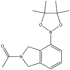 1-(4-(4,4,5,5-tetraMethyl-1,3,2-dioxaborolan-2-yl)isoindolin-2-yl)ethanone 结构式