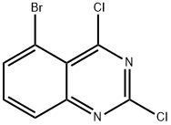 2,4-二氯-5-溴喹唑啉 结构式