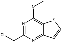2-(氯甲基)-4-甲氧基噻吩并[3,2-D]嘧啶 结构式
