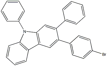 3-(4-broMo phenyl)-N-(2-Biphenyl)-9H-carbazole 结构式