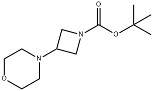 叔-丁基 3-吗啉代吖丁啶-1-甲酸基酯 结构式