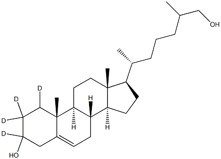 (25RS)-26-Hydroxycholesterol--d4 结构式