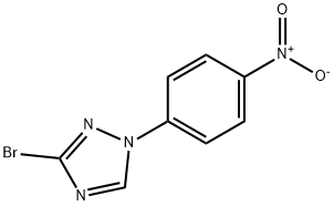 3-溴-1-(4-硝基苯)-1H-1,2,4-三唑 结构式