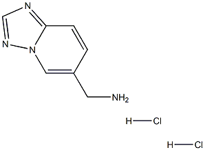 6-AMINOMETHYL-[1,2,4]TRIAZOLO[1,5-A]PYRIDINE 2HCL 结构式