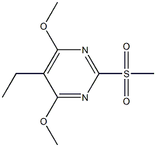 2-甲磺酰基-4,6-二甲氧基-5-乙基嘧啶 结构式