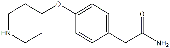 2-[4-(4-哌啶氧基)苯基]乙酰胺 结构式