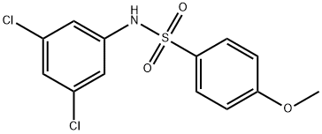 N-(3,5-二氯苯)-4-甲氧基苯磺酰胺 结构式