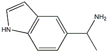 1-(1H-INDOL-5-YL)ETHANAMINE 结构式