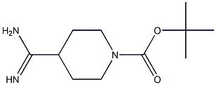 TERT-BUTYL 4-CARBAMIMIDOYLPIPERIDINE-1-CARBOXYLATE 结构式