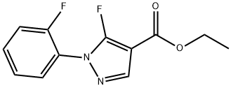 5-氟-1-(2-氟苯基)-1H-吡唑-4-羧酸乙酯 结构式