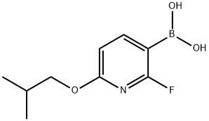 2-Fluoro-6-isobutoxypyridine-3-boronic acid 结构式