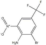 3-溴-5-硝基-4-氨基三氟甲苯 结构式