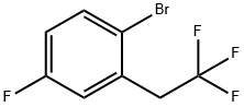 1-溴-4-氟-2-(2,2,2-三氟乙基)苯 结构式